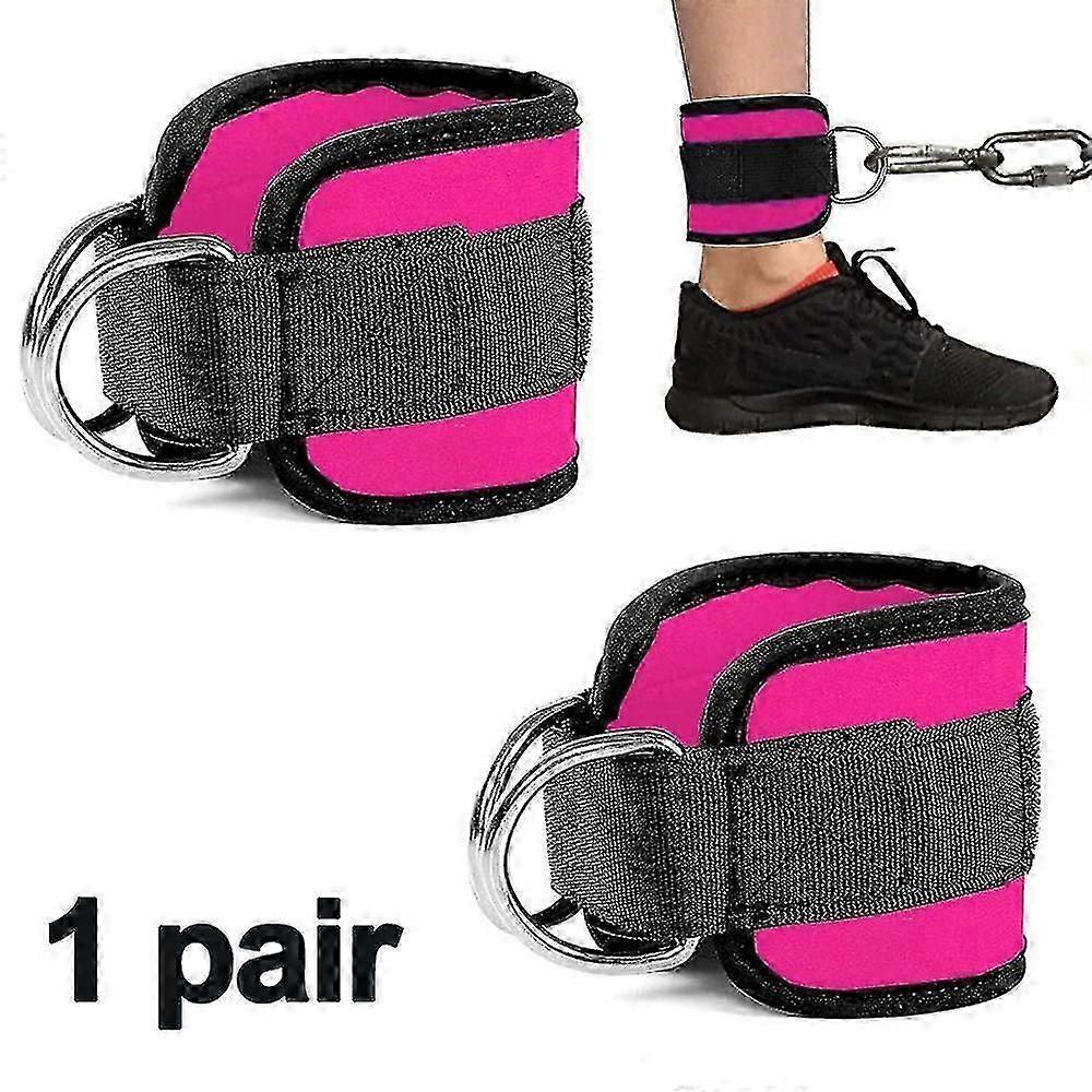 Ankle Strap Attachment for Cable Machine Exercises, Neoprene, Adjustable
