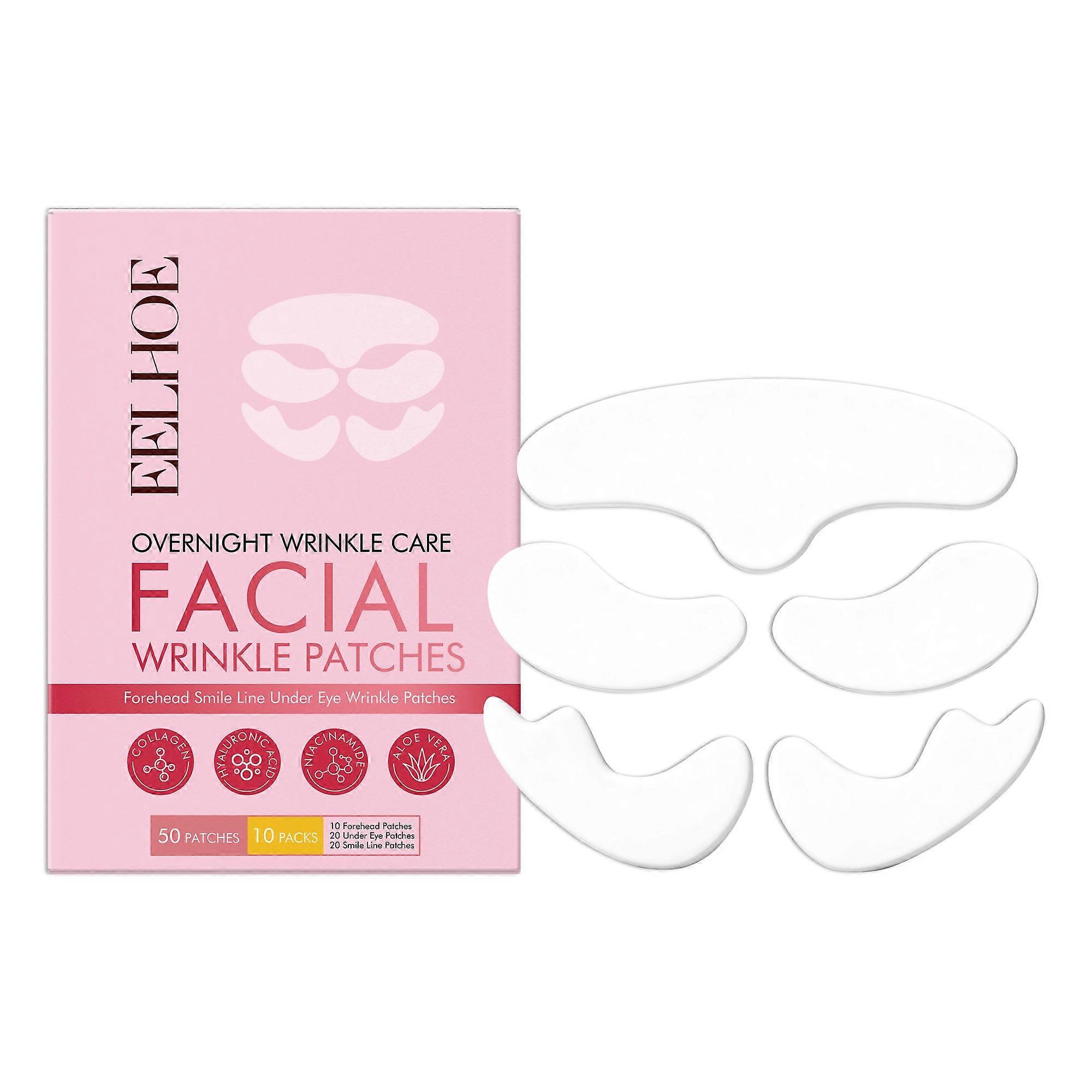 6 Set EELHOE 10 Sets Collagen Face Patch Multi-Functional Face Lifting Mask Anti Wrinkle Eye Forehea