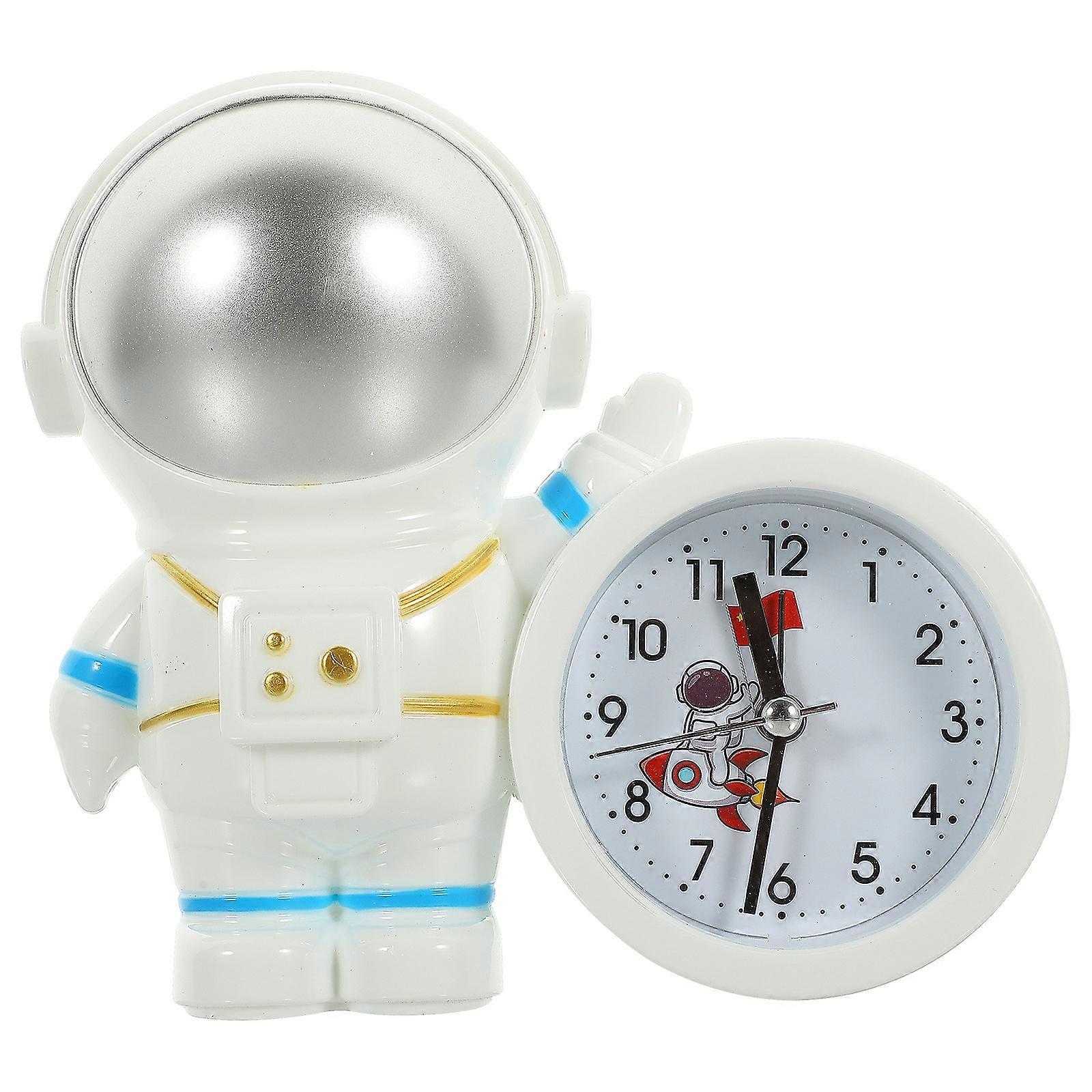 Adorable Desktop Spaceman Clock Decor Creative Alarm Timekeeper
