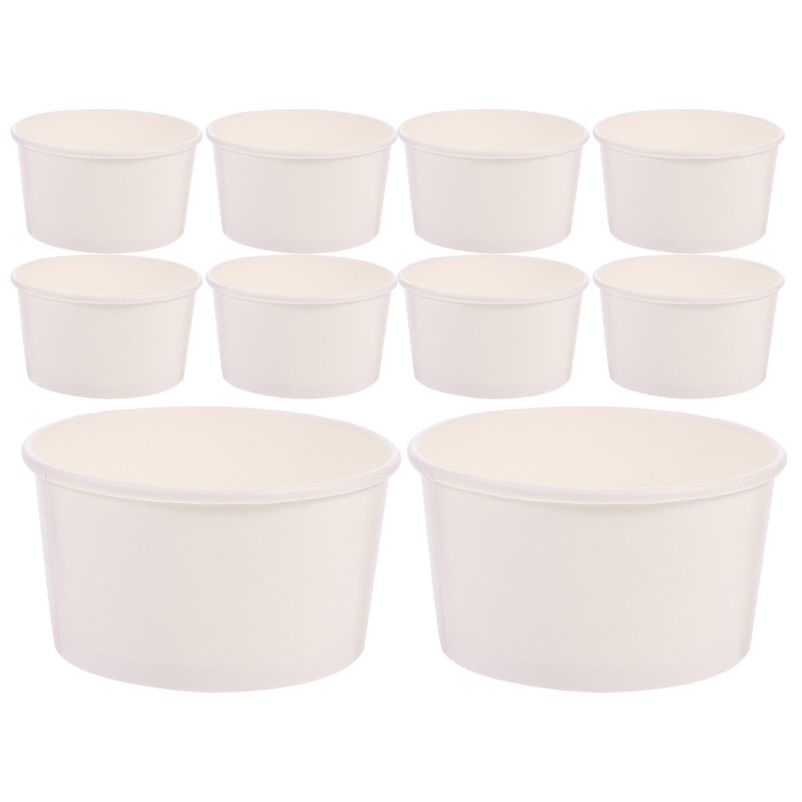 100 stk. 3oz dessertkopper engangs iskrempuddingkopper kompakte snackskåler