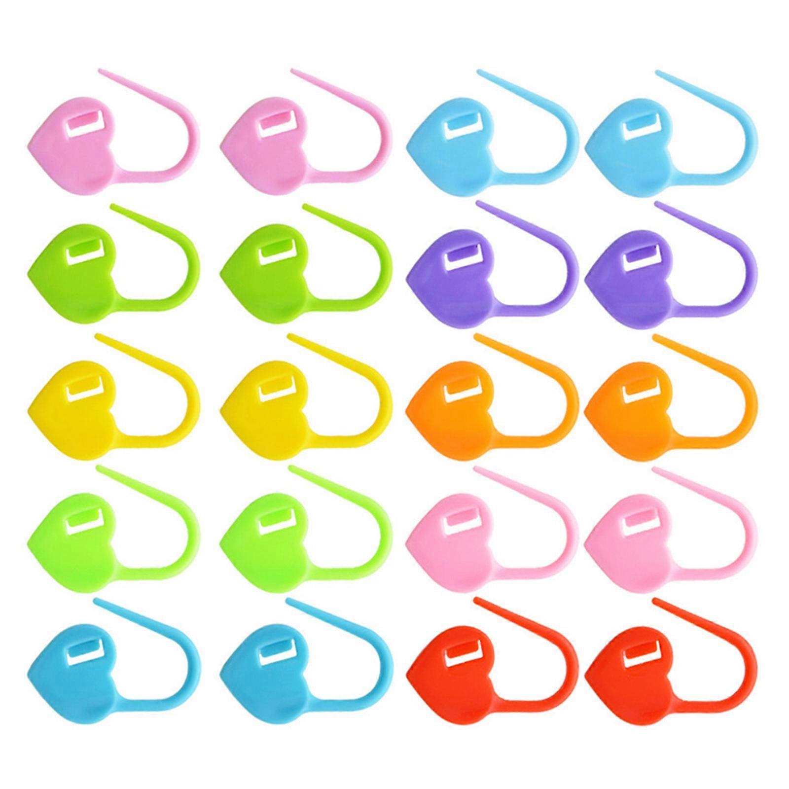 Colored Crochet Markers Stitch Markers for Knitting 2 Boxes Plastic