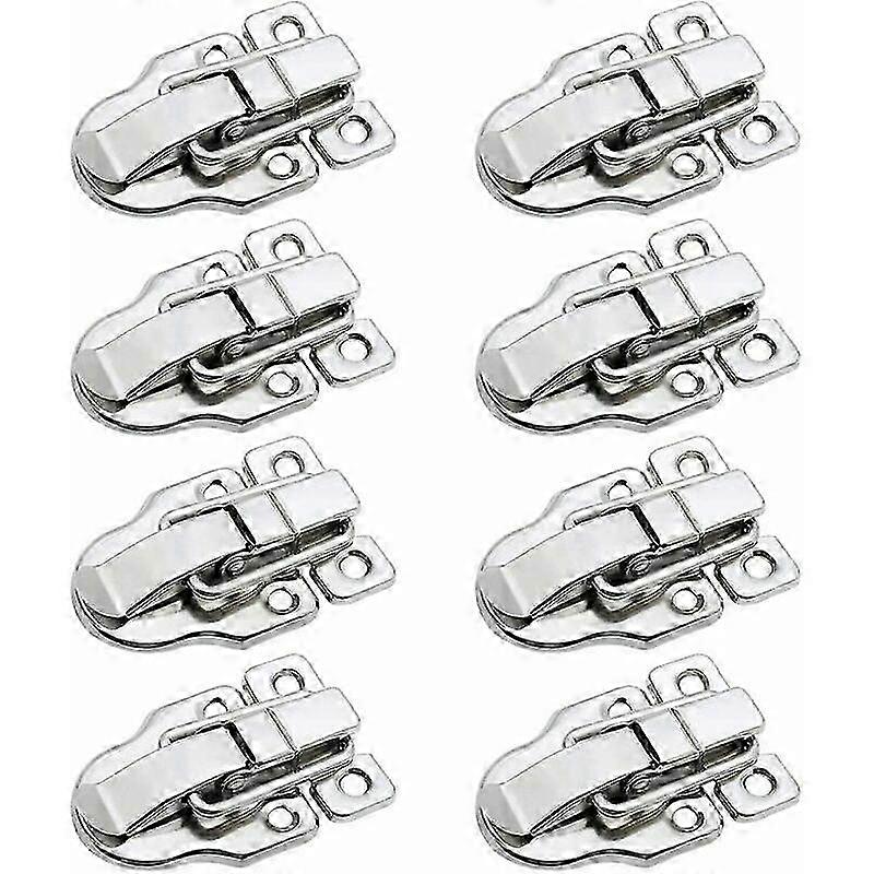 8pcs Silver-White Toolbox Locks Hardware Locks Luggage Toolbox Accessories Practical Tool