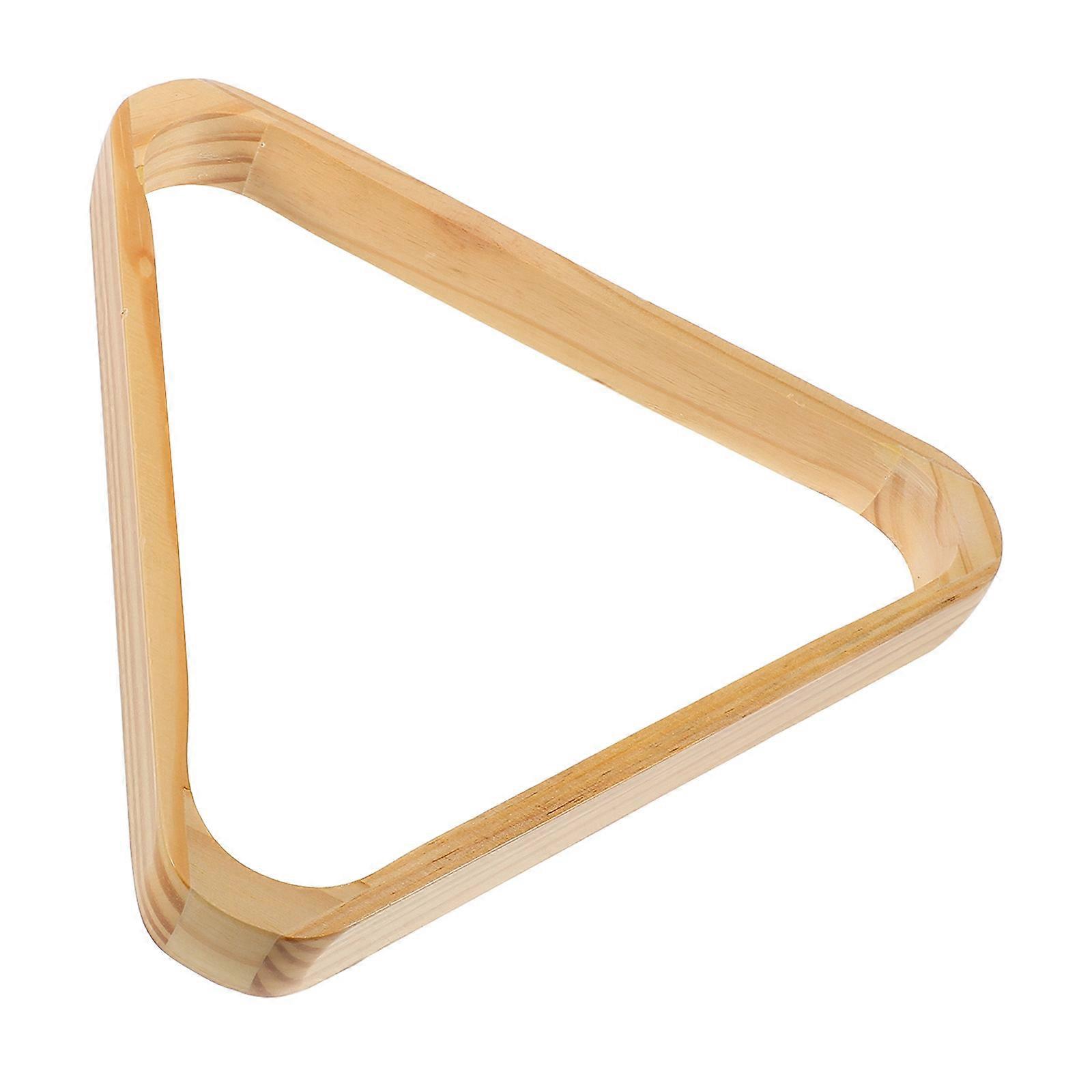 Wood Triangle Ball Rack Set for Billiards with Precise Positioning 3Pcs