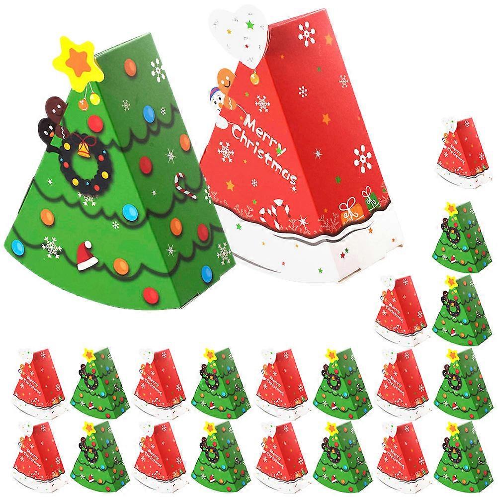 Paper Candy Boxes Christmas Gift Boxes for Storage Use 24Pcs Assorted Colors