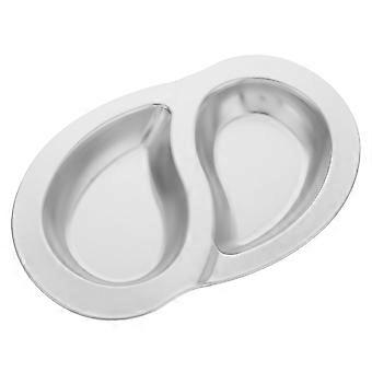 Stainless Steel Cooking Utensils Divided Plate for Camping Use 4Pcs