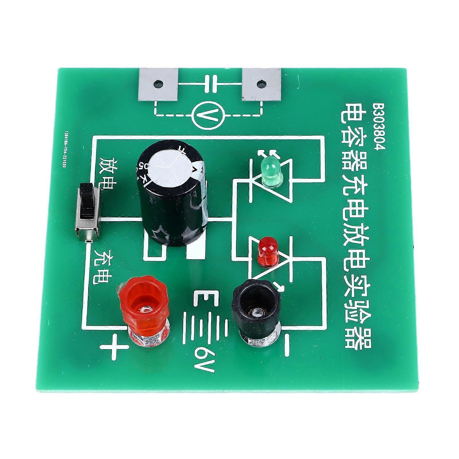 Capacitor Charge Discharge Experimental Equipment Physics Electronics Teaching Instrument with Indicator Light