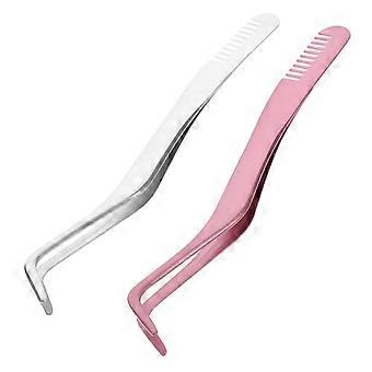 2 stücke Edelstahl Lash Pinzette Bequem Lash Applikator Kleine Wimpern Werkzeug Frauen Versorgung