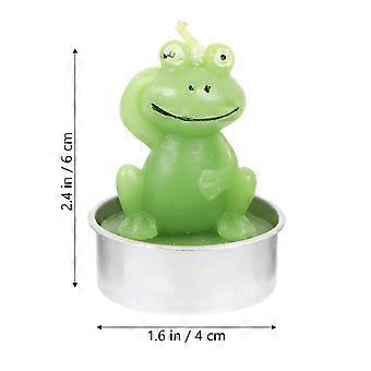 6Pcs Ménage Comptoir Bougies Paraffine Bougies De Table Grenouilles En Forme Bougies