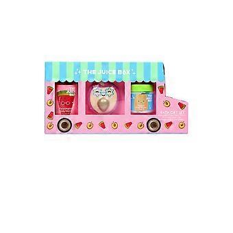 The Juice Box Bath Gift Set-Body Wash 100ml Watermelon Plum Fizzer and Body Butter Papaya