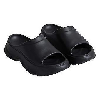 Summer Outdoor Women Wedges Slippers Woman Breathable Soft Platform Leather Sandals Platform Heighten Shoes