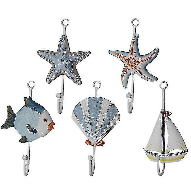 5pcs Storage Hooks, Shower Curtain Hooks