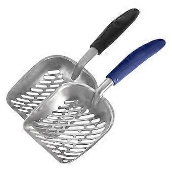 Alloy Cat Litter Scoop Ergonomic Metal Poop Scooper for Cat Litter 2Pcs