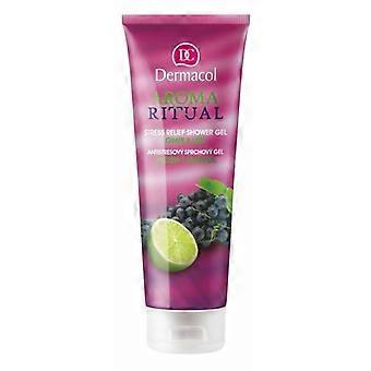 Dermacol Aroma Ritual Grape &amp; Lime Shower Gel 250ml - Anti-stress - Moisturizing - Regenerating