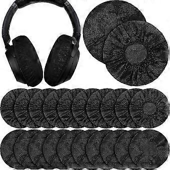 200 stuks wegwerp oordopjes voor koptelefoons, niet-geweven, elastische, hygiënische oorkussentjes, compatibel met de meeste on-ear koptelefoons, 11 cm