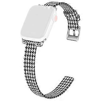 Correa de reloj tejida de lona para Apple Watch Series 10 9 8 7 SE 6 5 4 3 2 1 42mm 41mm 40mm 38mm Banda ajustable