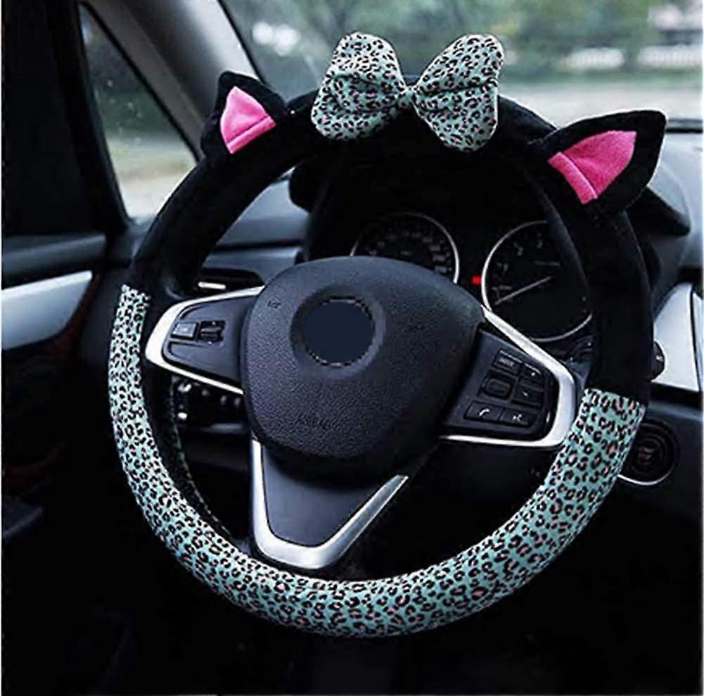 UBIUO Cat Ears Rattskydd för kvinnor (grön)
