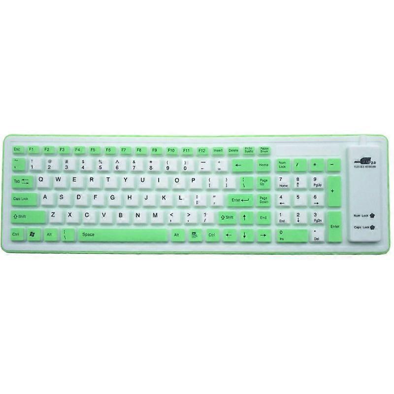 103 Keys Foldable Dustproof Soft Silicone Gaming Keyboard for Laptop/Computer