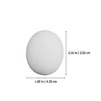 10Pcs Multi-purpose DIY Sponge Eggs Interesting Party Performance Eggs (White)