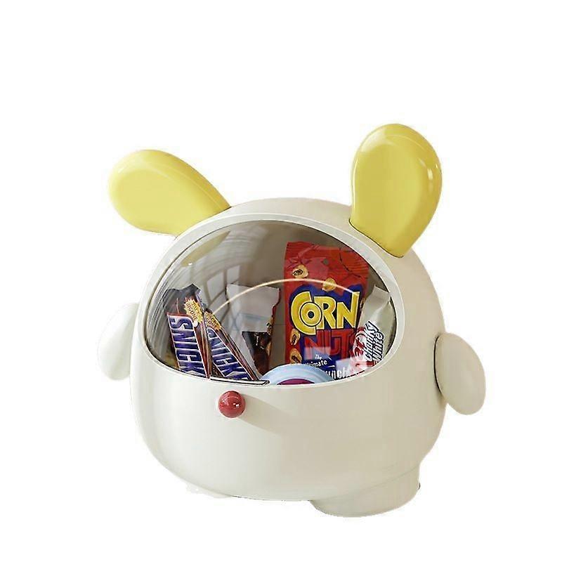 Cute Desktop Bin, Mini Trash Can with Lid, Plastic Waste Bin