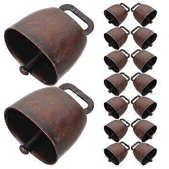 Loud Iron Cow Bell for Decoration 48Pcs Dark Bells