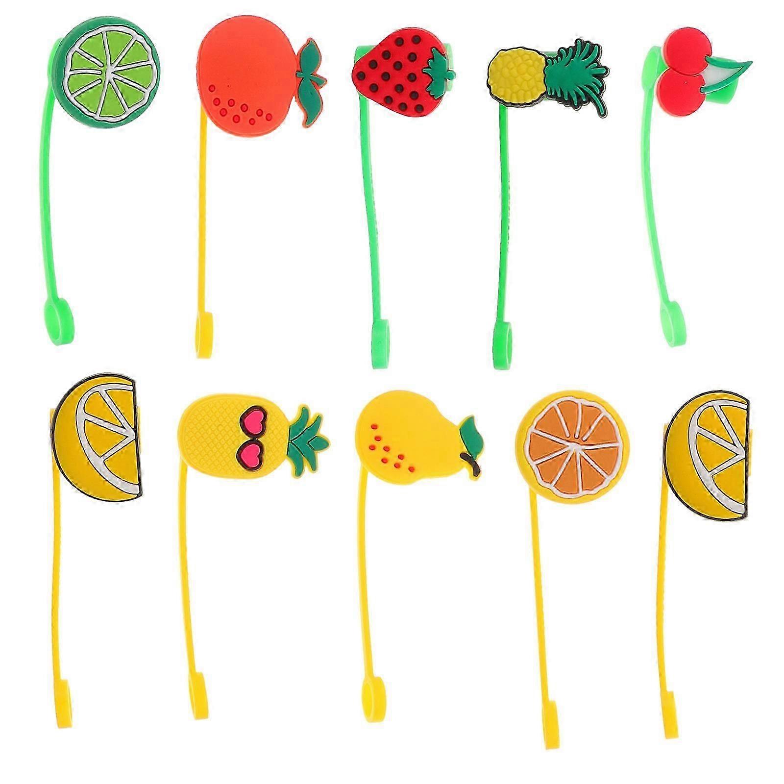 Silicone Drinking Straw Tip Covers for Straw Use 50Pcs Assorted