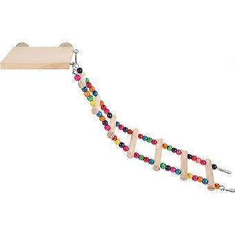 Wooden Parrot Step Ladder Toy for Bird Training and Play