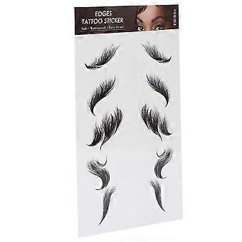 Hair Tattoo Sticker Waterproof for Instant Hairline Cover and Realistic Fake Bangs for Women