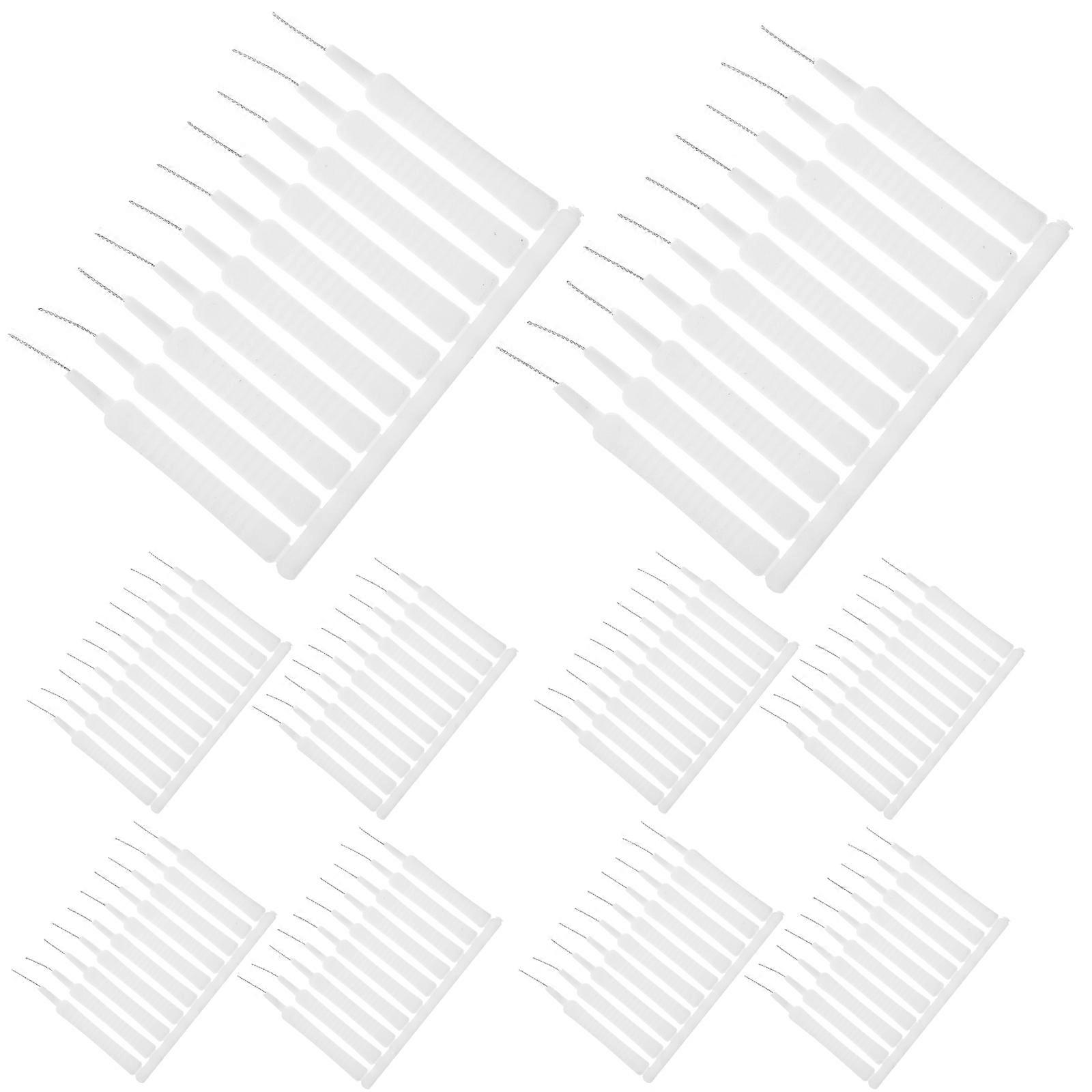 Cleaning Brush Shower Nozzle Brush for Cleaning Function 80Pcs White Plastic