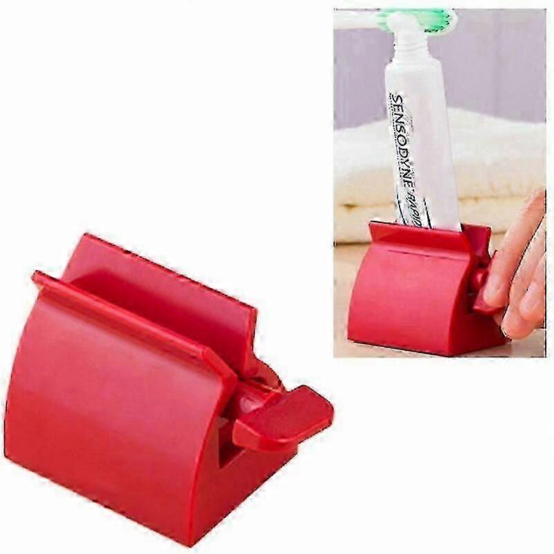 Portable Face Wash Squeezer Toothpaste Squeezer - Red FASTXM