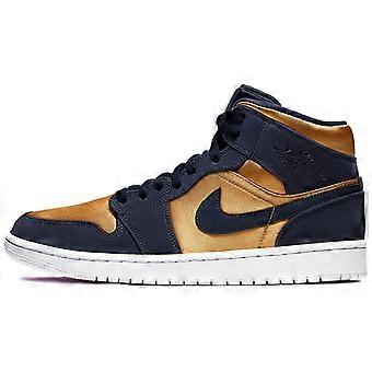 Jordan 1 Mid Obsidian Desert Ochre 852542-401