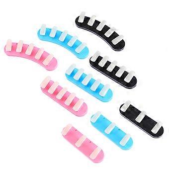 9Pcs Nail Practice Stand Fake Nail Tip Display Stand Holder Support Base (With 30Pcs Fake Nail Tips)