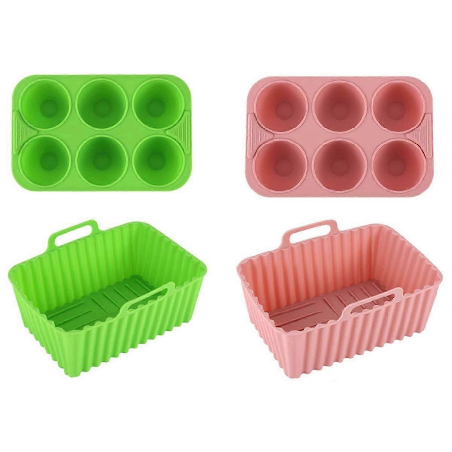 Silicone Baking Tray Set Baking Tool Rectangular Multi-Purpose Cake Jelly Pudding Silicone Tray Mold