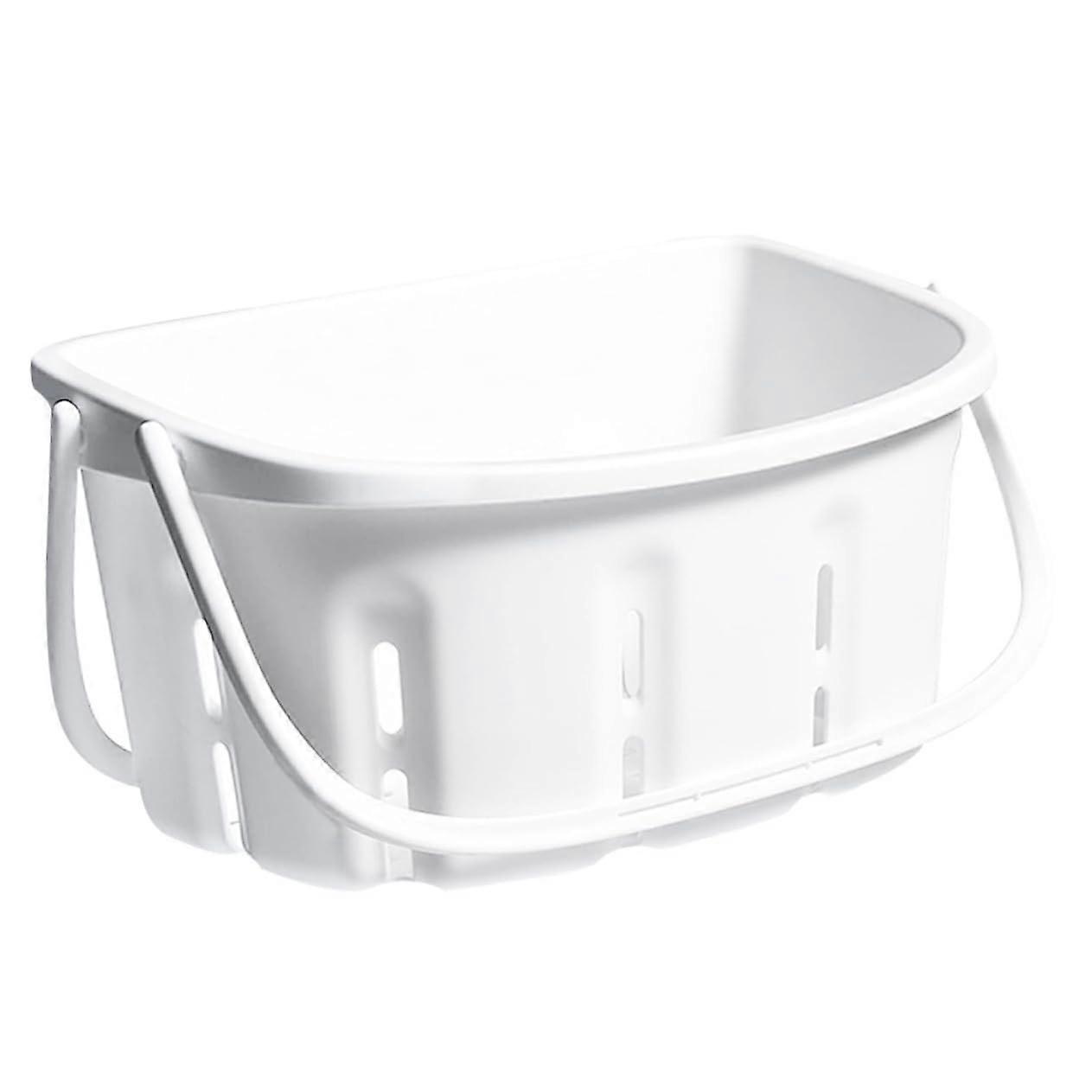 Bathroom Trash Can with Tilted EasyAccess Lid, Compact SpaceSaving White Plastic Bin for Bathroom Storage
