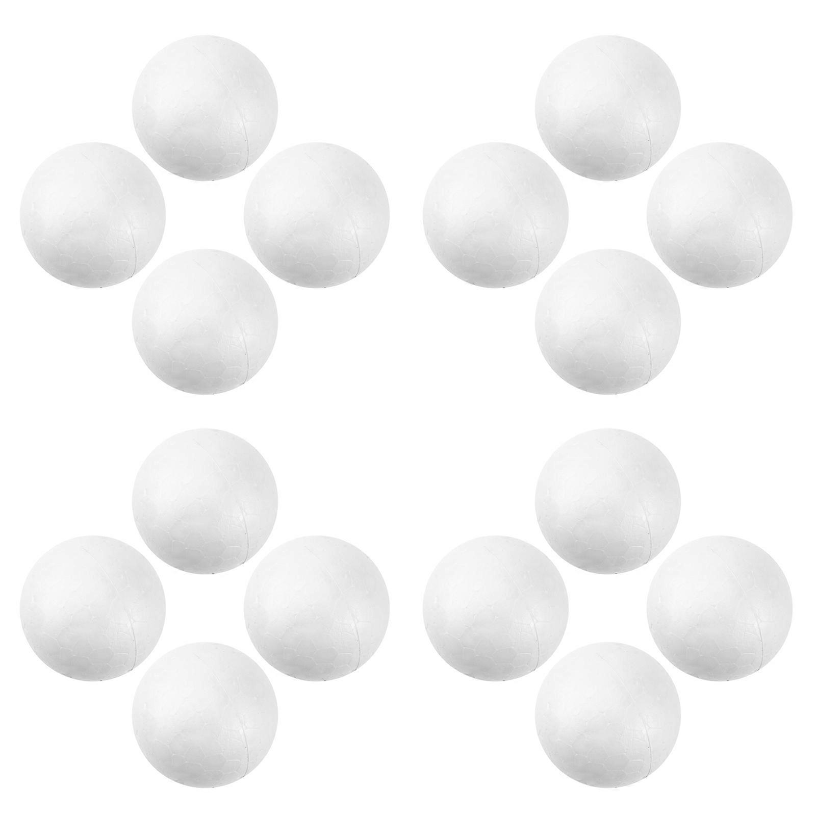 White Solid Polystyrene Balls Round Spheres for Party 200Pcs