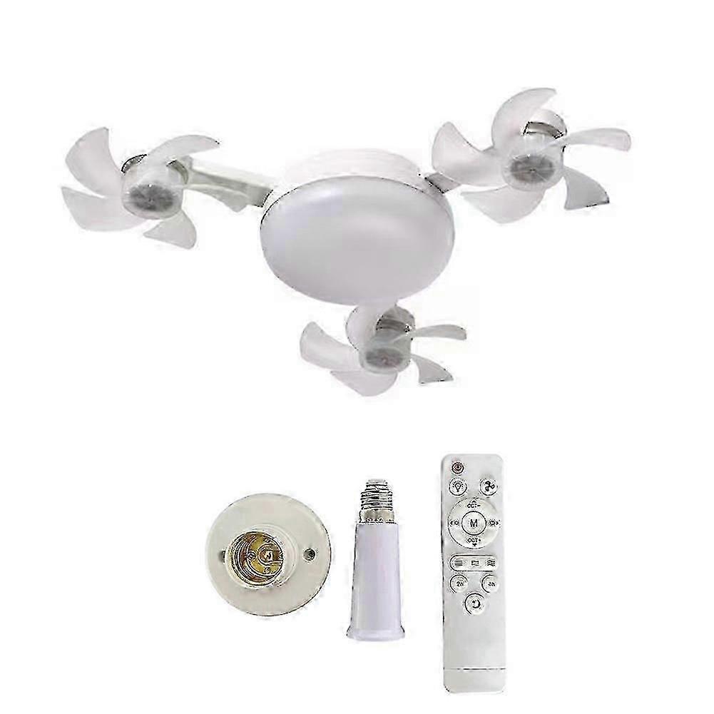 E27 LED Ceiling Fan Light Dimmer Function Ceiling Light Drone Shaped Fan 2025