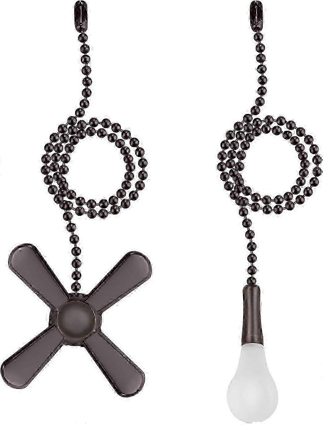 Ceiling Fan Pull Chain - Beaded Ball Fan Pulls -2 Pieces