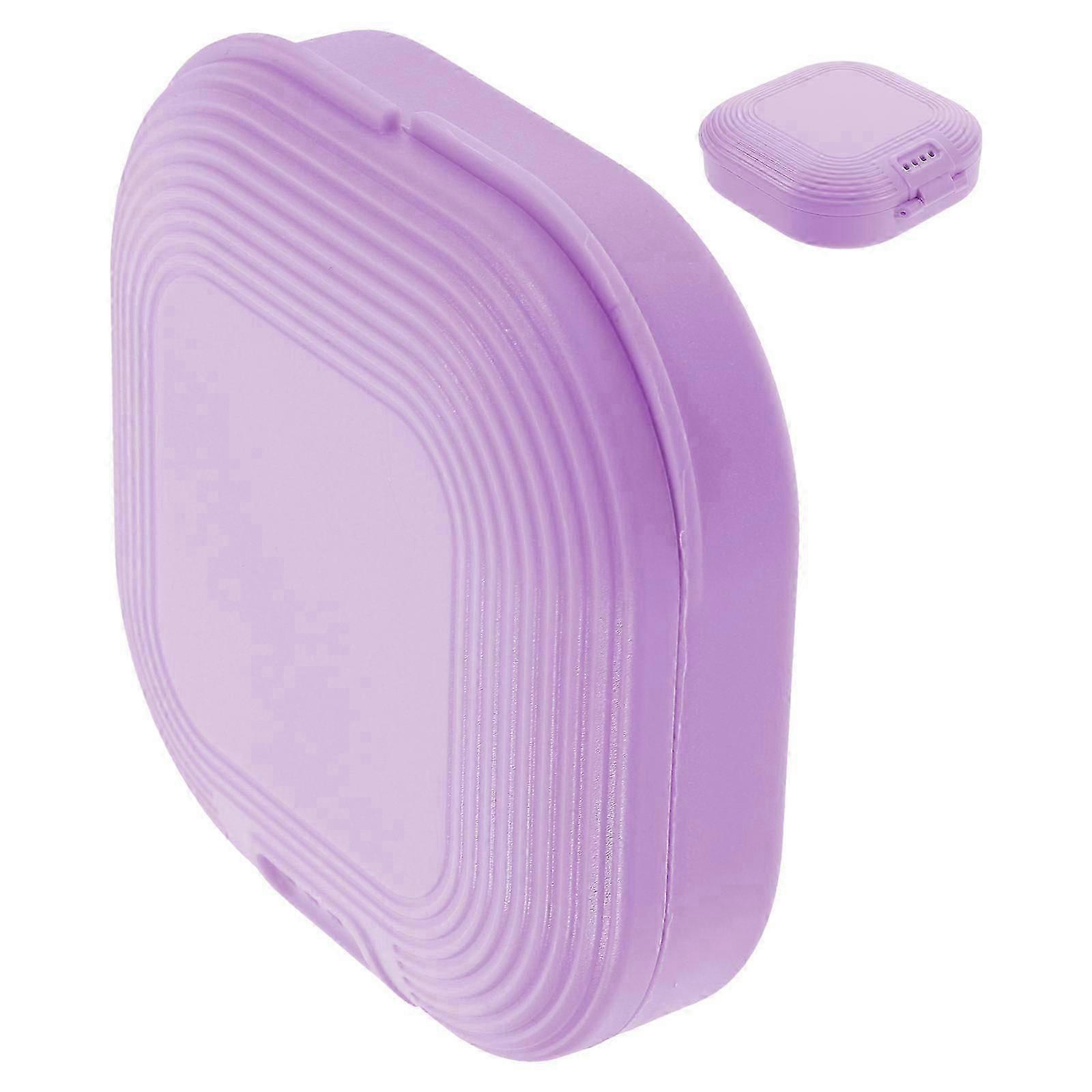 Portable Retainer Case for Storage Use 5Pcs Multi-Function Violet Holder
