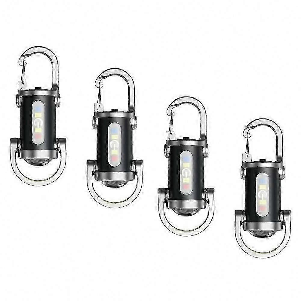 Camping & Walking LED Flashlight Keychain, Rechargeable Waterproof Portable Light