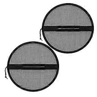 2 Pack 5 Gallon Bucket Lid Cover with Mesh Boat Trash Can Top Cover with Adjustable Drawstring for Fishing Bait@q