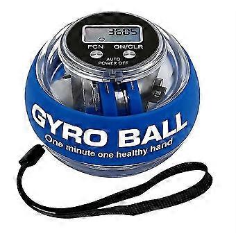 Torque Ball Handtrainer, Gyro Ball Hand- en Polstrainer met Teller, Draagbaar, Automatische Start, Kleurrijke Verlichting, Blauw