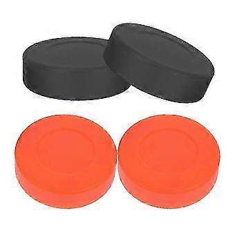 4-teiliges Indoor-Hockey-Puck-Set, kompatibel mit Sporttrainings-, Fitnessstudio-, Renn- und Eishockeybällen (WI)