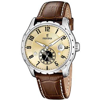 Feast Quartz Analog Man Watch with Cowhide Bracelet F16486/2
