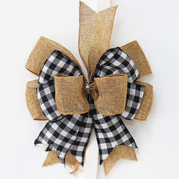 Elegant Rustic Burlap Wreath Bows