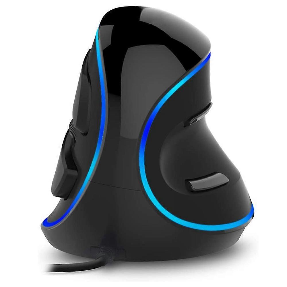 Ergonomic Vertical Illuminated Optical Mouse