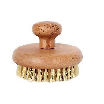 Esfoliante corporal de sisal com cabo arredondado.