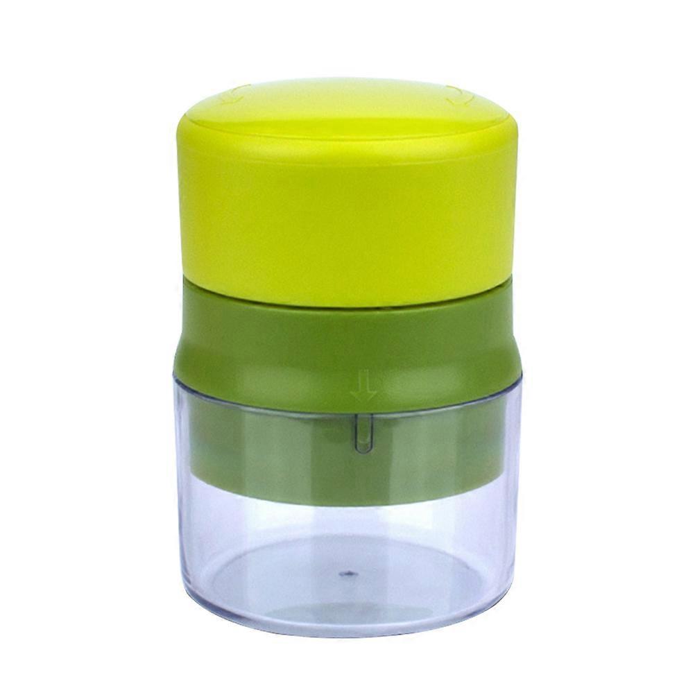 Garlic Press Crushing Machine Plastic Multifunction Tool with Container 3Pcs
