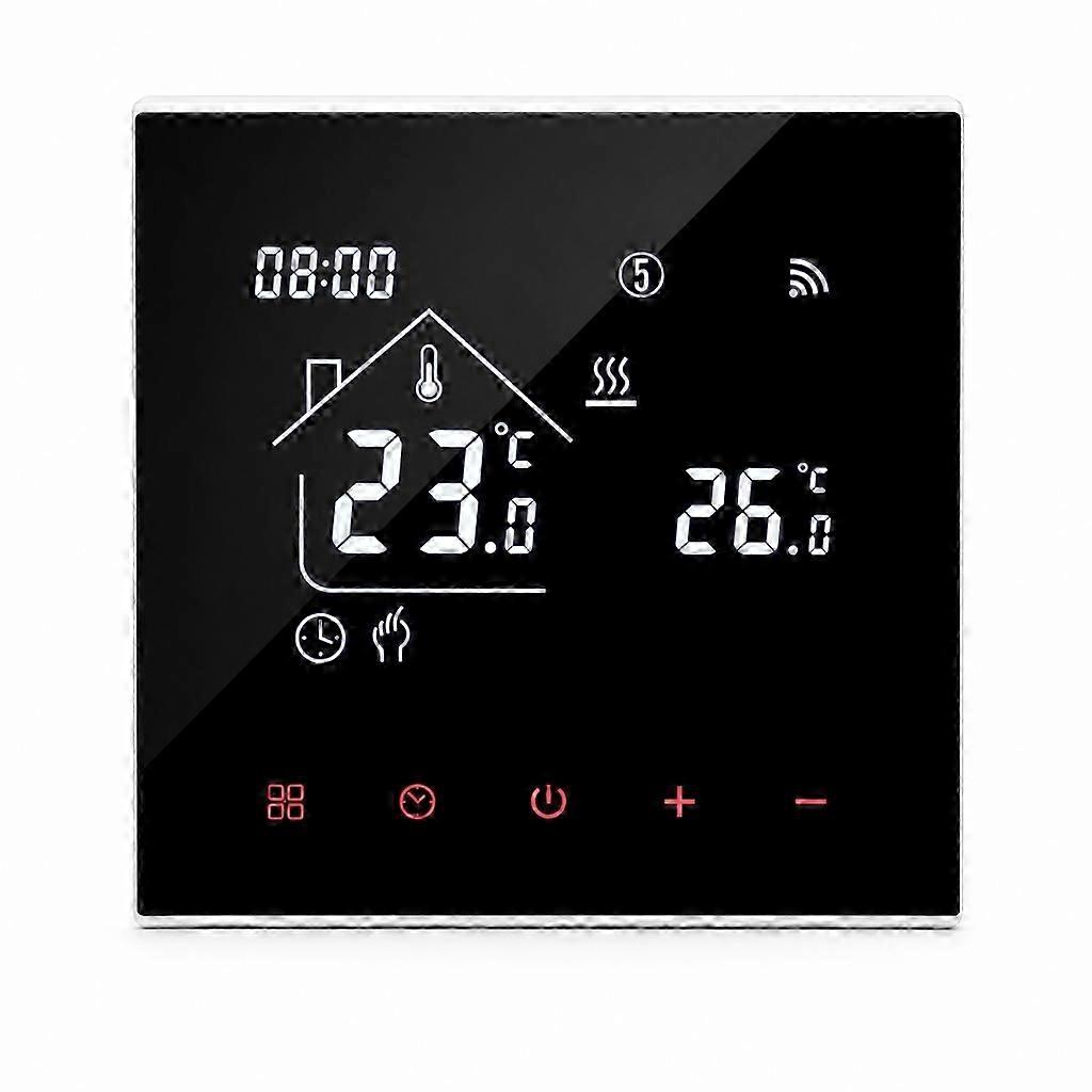 16A Black Wall-Mounted Thermostat