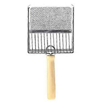 Fine Mesh Stainless Steel Cat Litter Scoop, Durable Sifter for Clumping Litter & Small Granules, Easy-Clean Pet Scooper 