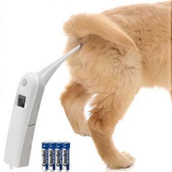 Pet Accurate Fever Detection Thermometer, Animal Temperature Monitor, Fast Read Digital Veterinary Thermometer for Dog, Cat, Horse, Pig, Rabbit