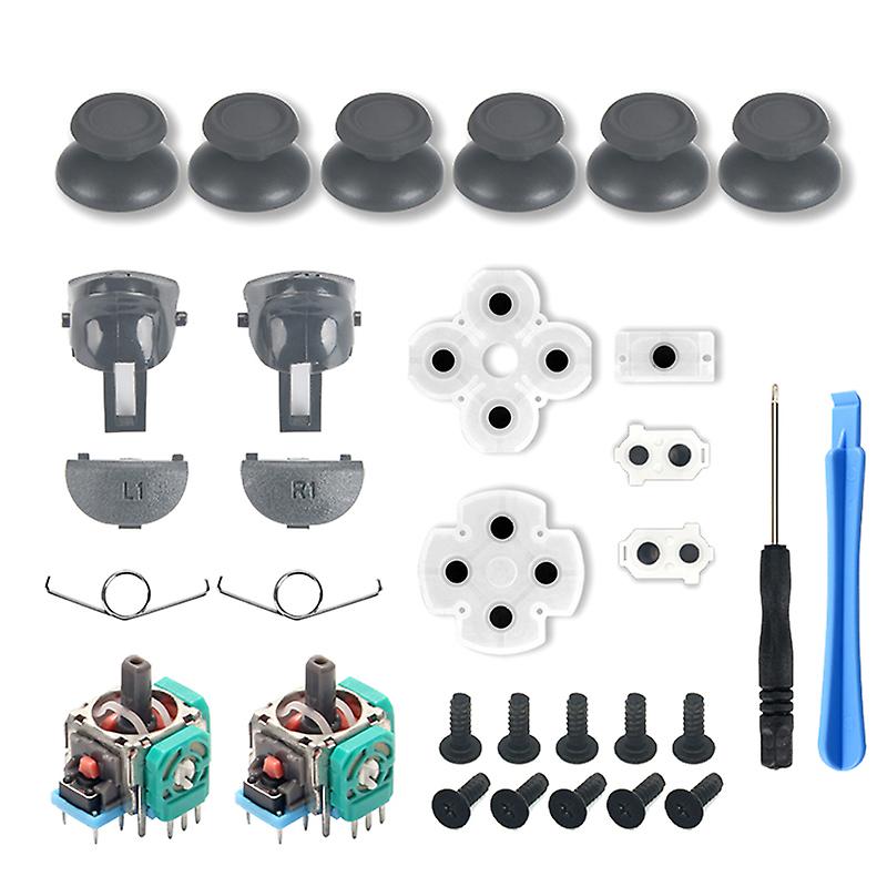 L1r1l2r2 Trigger Buttons Jds-040 3d Analog Joysticks Thumb Sticks Kit Ps4 Repair